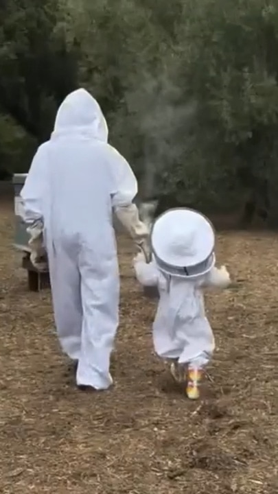 Meghan Markle goes bee keeping with Lilibet