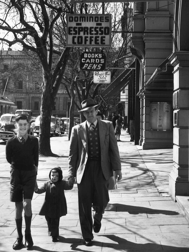 Dominoes Espresso Coffee in Melbourne, 1956.