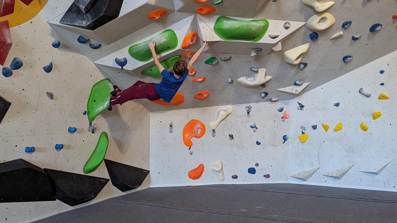 Daniel Cowling puts his bouldering skills to the test.