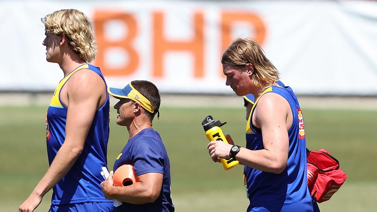 Harley Reid (right) has suffered a knock at West Coast training. (Photo by Paul Kane/Getty Images)