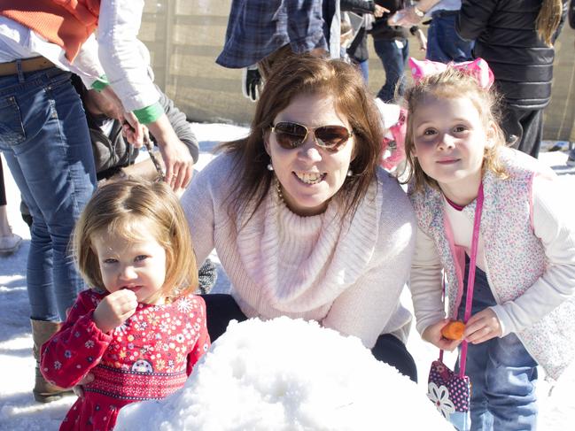 Faith Manning, Loretta Johnson and Erin Christie at Snowflakes in Stanthorpe on Saturday, July 1.