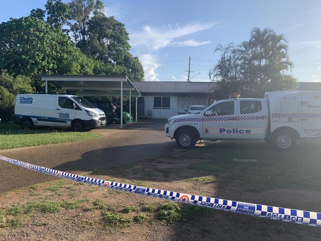 A unit block on Orchid St, Cranbrook, has been turned into a crime scene after a man was found dead following a fire.