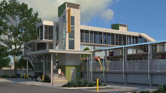 Render of the new East Ipswich train station, which is set to be completed by the end of the year.