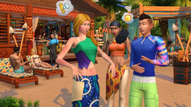 Sun, sand and good times in the tropics are the focus of the Island Living expansion of Sims 4.