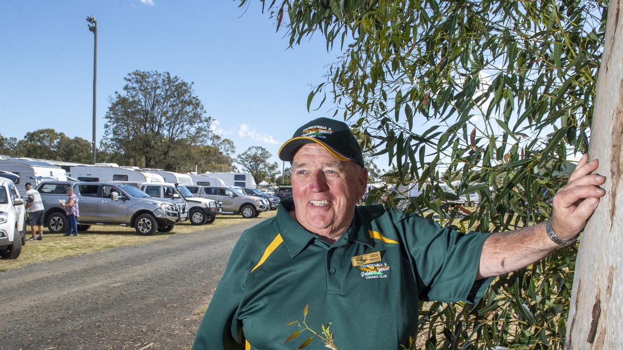 Greg Whitley, chairman of Caravan Clubs of Queensland. Queensland State Rally for caravans to be held at Pittsworth Showgrounds. Picture: Nev Madsen.