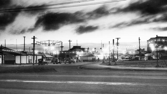 The carnival at Mordialloc lit up the night’s sky in 1950.