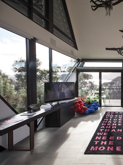 The interior of one of the MONA Pavilions, part of Moorilla Estate, TAS