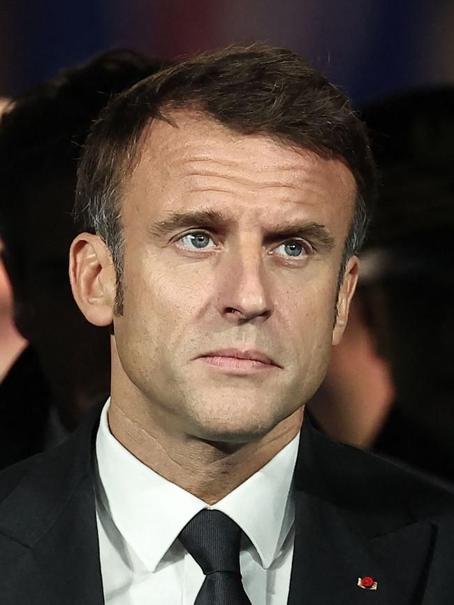 French President Emmanuel Macron declined an offer to travel to Beijing on a joint trip earlier this year with Germany’s Chancellor Olaf Scholz and instead travelled with a delegation of 60 French business leaders. Picture: Franck Fife/AFP