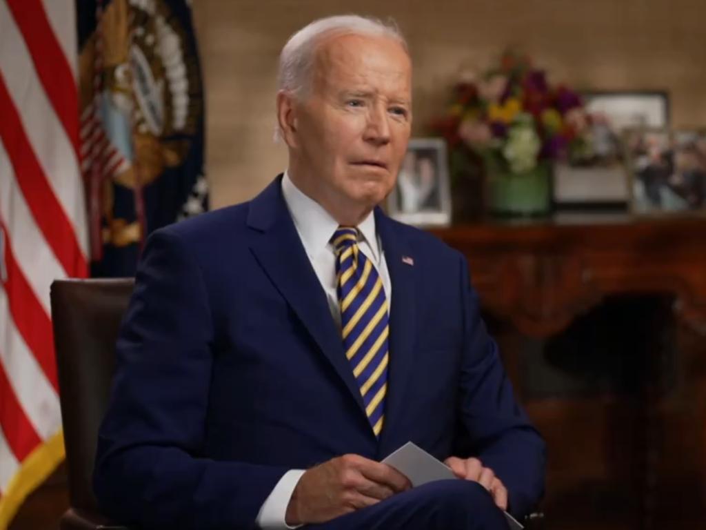 Joe Biden speaks to CBS Sunday Morning. Picture: X