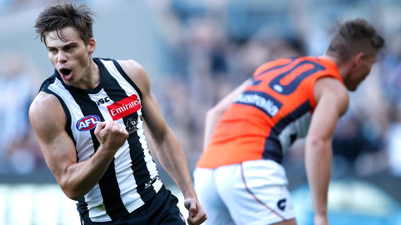Collingwood’s Josh Thomas is back playing good footy after serving a two-year ban for taking performance enhancing drugs and then battling through a difficult 2017. (Photo by Adam Trafford/AFL Media/Getty Images)