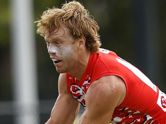 Callum Mills during the Sydney Swans match sim training session on January 24, 2025. Photo by Phil Hillyard (Image Supplied for Editorial Use only - **NO ON SALES** - Â©Phil Hillyard )