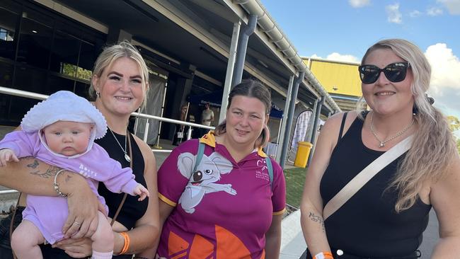 Tamika and Ebony Doughtry, Alexis Hay and Willow at the Fraser Coast Show.