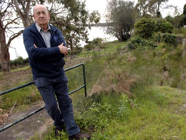 Mr Wheeler on the site at Main Road, Toukley five years ago.