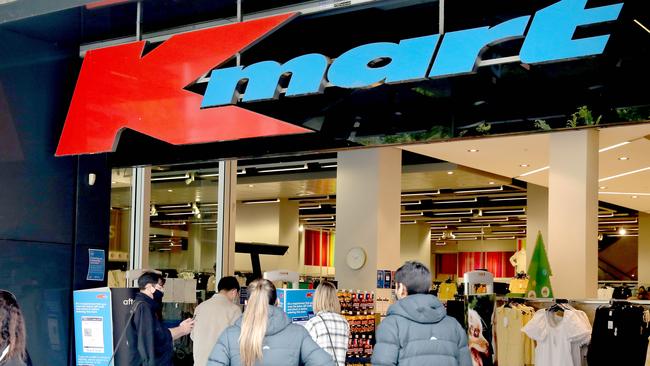 Kmart will remain open under restricted hours in NSW, ACT and Queensland. Picture: NCA NewsWire / Dean Martin