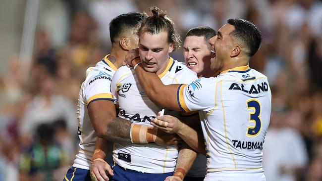 Clint Gutherson and the Eels boast one of the NRL’s highest-paid back fives. Picture: Getty Images