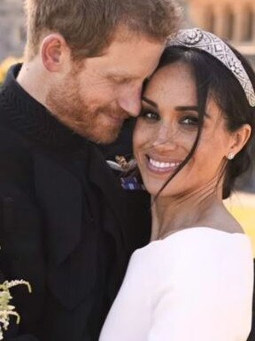 The Sussexes were married in mid-2018, before quitting as senior royals in early 2020. Picture: Netflix