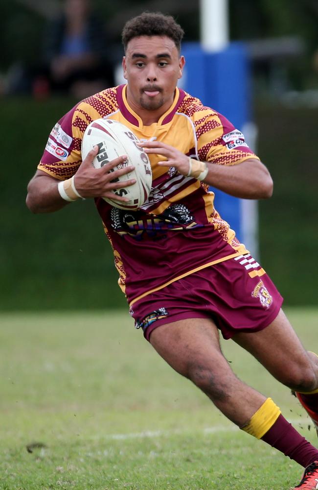 Cairns District Rugby League, Round 12 2019. Brothers v Southern Suburbs at Stan Williams Park. Suburbs' Patrick Gallen. PICTURE: STEWART MCLEAN