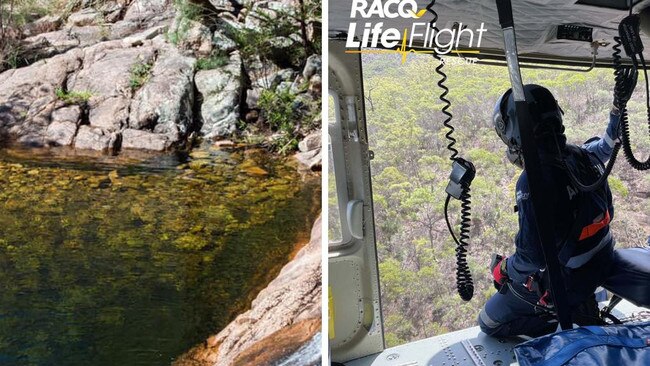 Woman plucked from rock pool by helicopter after horror fall