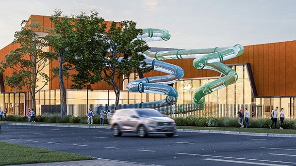 An artist’s impression of Brimbank Council’s new St Albans Leisure Centre. Picture: supplied