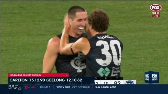 Carlton down reigning premiers at the G