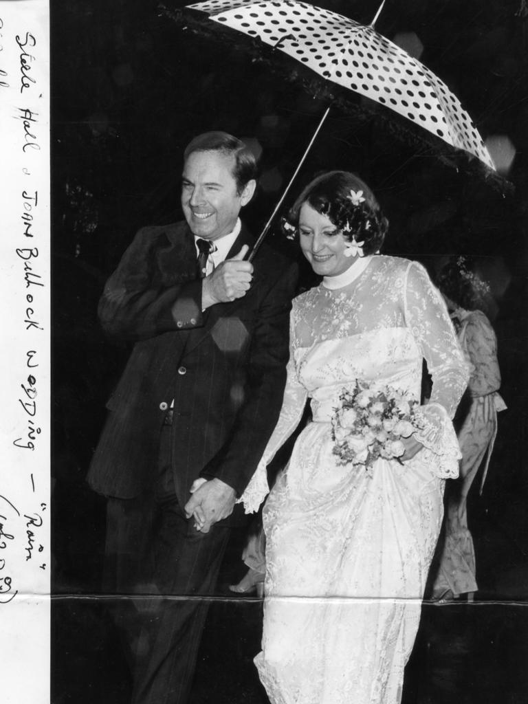 The wedding of Steele and Joan Hall at Wesley Uniting Church, Kent Town on 5 August, 1978.