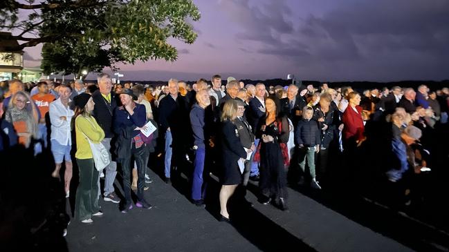 Dawn Service at Ballina RSL Memorial Park at Ballina. Picture: Gianni Francis