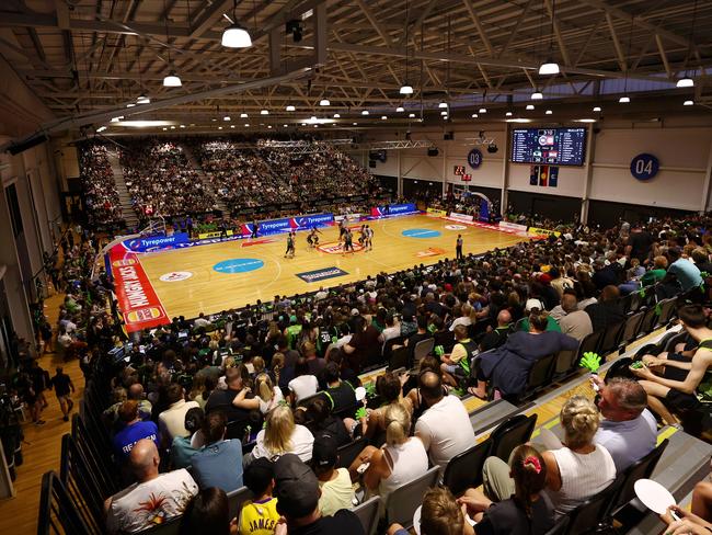 The slippery court surface at Gippsland Regional Indoor Sports Stadium has come under fire. Picture: Getty Images