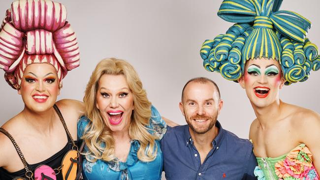 Keane Fletcher, Yvonne (Vonni) Britain, Matt Ward and Jarrod Moore from Priscilla, The Star Gold Coast