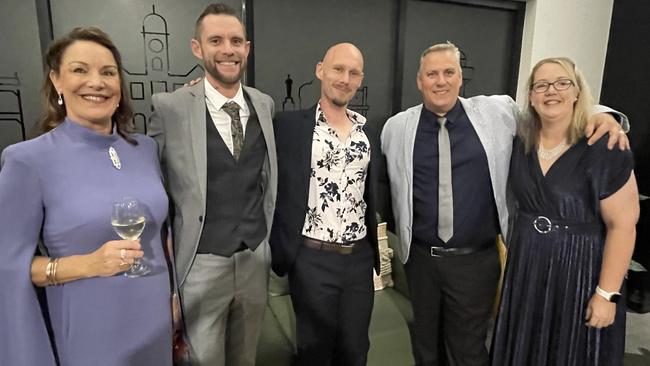 Helen Blackburn, Zak Menhennett, Ben Crean, Dave Wide and Kyla Wise enjoyed the 2023 Bundaberg & District Business Excellence Awards.