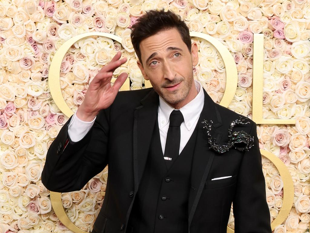 Adrien Brody wins Best Performance by an Actor in a Motion Picture for The Brutalist. Picture: Amy Sussman/Getty Images