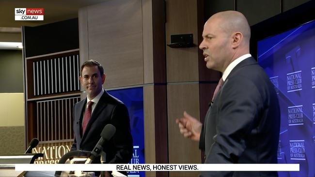 Jim Chalmers and Josh Frydenberg face off in the Treasurers’ Debate.