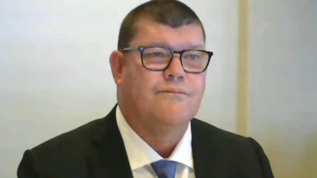 James Packer gave evidence to the NSW inquiry via videolink from his yacht.