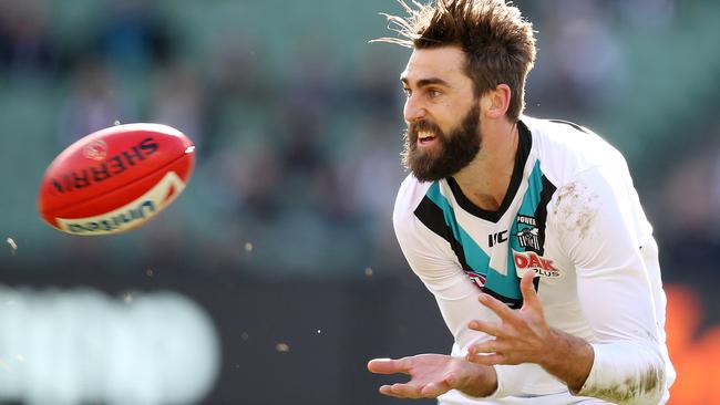 Justin Westhoff had a career-best season in 2018. Picture: Michael Klein