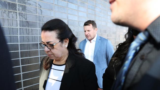 Treiza Bebawy outside Bankstown Local Court. Picture: Rohan Kelly