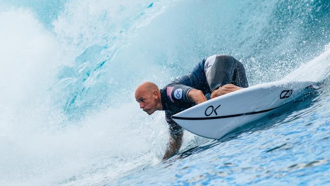 Kelly Slater isn’t finished yet. Picture: Damien Poullenot/World Surf League