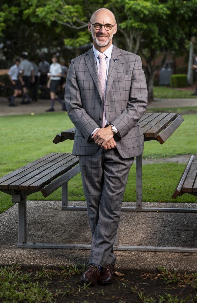 St Paul’s headmaster Dr Paul Browning literally wrote the book on rebuilding trust. Picture: Mark Cranitch