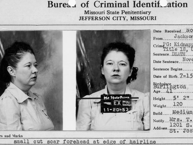 Bonnie Heady mug shot. Picture: