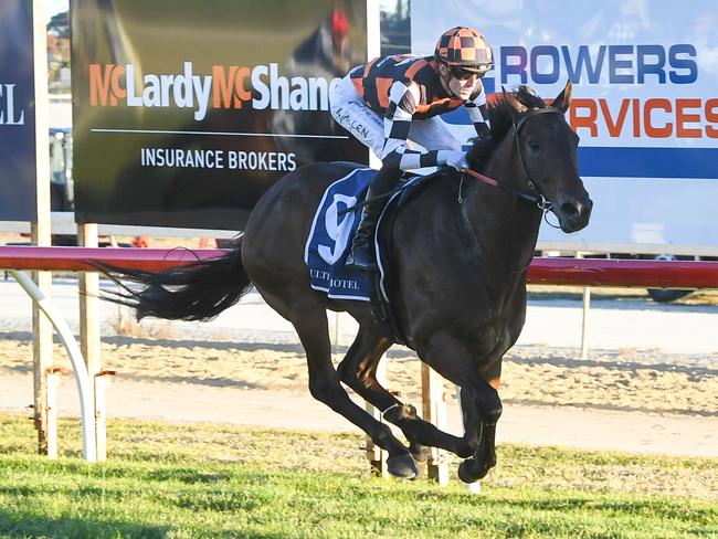 Baraqiel ridden by Ben Allen wins the Ultima Hotel Handicap at Swan Hill Racecourse on June 07, 2024 in Swan Hill, Australia. (Photo by Brett Holburt/Racing Photos via Getty Images)