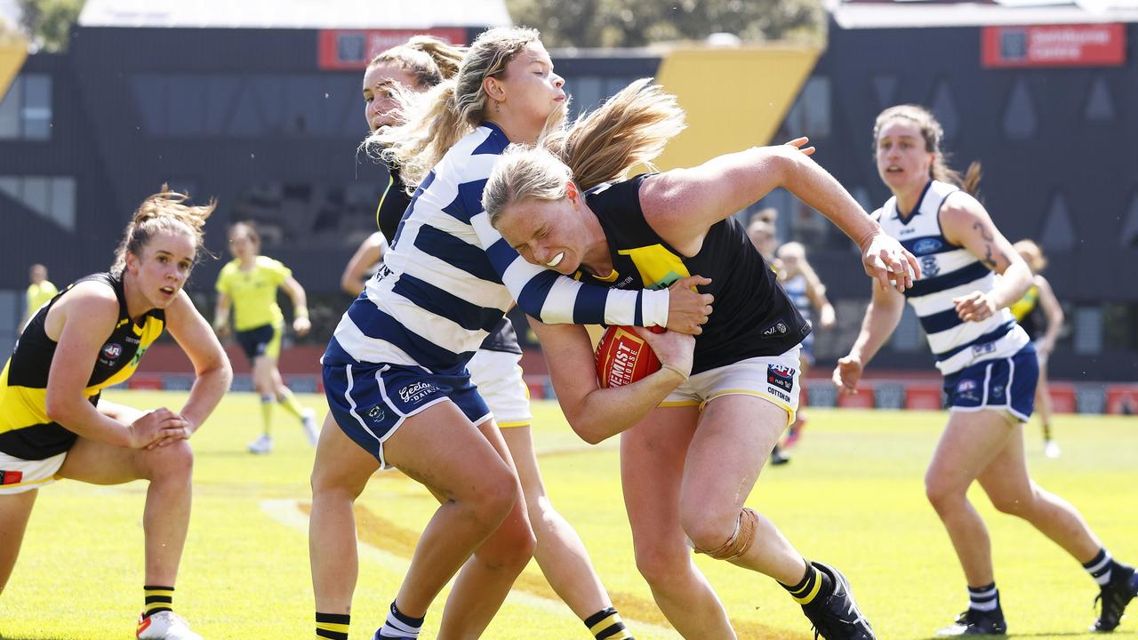 Existing AFLW clubs face a nervous period retaining talent after the league released expansion club list rules. Picture: AFL Photos/via Getty Images