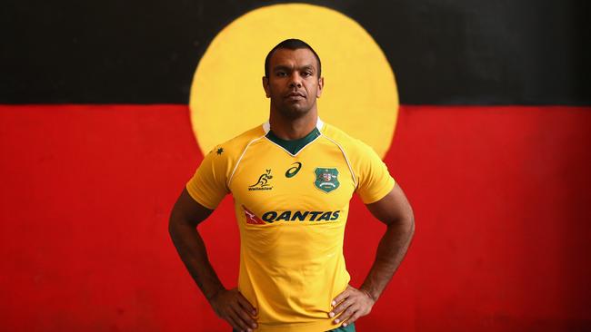 SYDNEY, AUSTRALIA - MAY 04: Australian Wallabies player Kurtley Beale poses during the Australian Wallabies jersey launch at All Sorts Sports Factory on May 4, 2016 in Sydney, Australia. (Photo by Cameron Spencer/Getty Images)