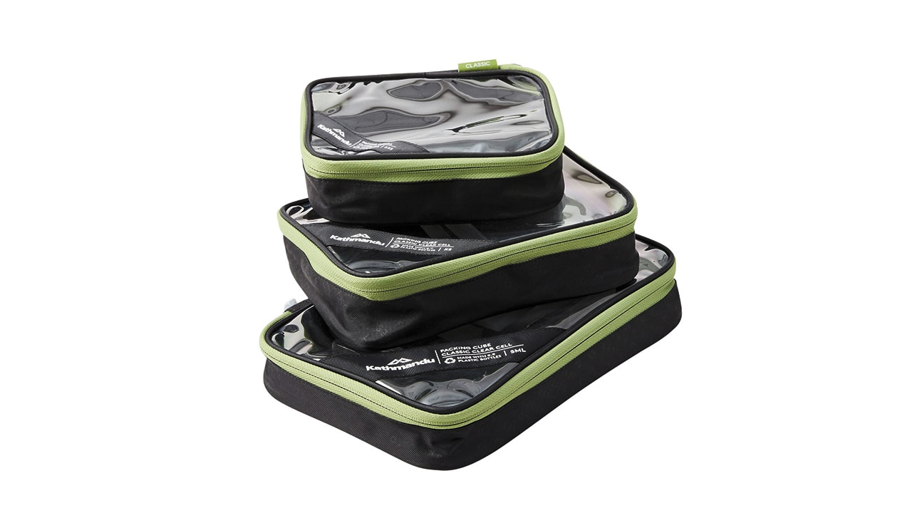 Packing Cube - Classic Clear Cell 3pk. Picture:  Kathmandu
