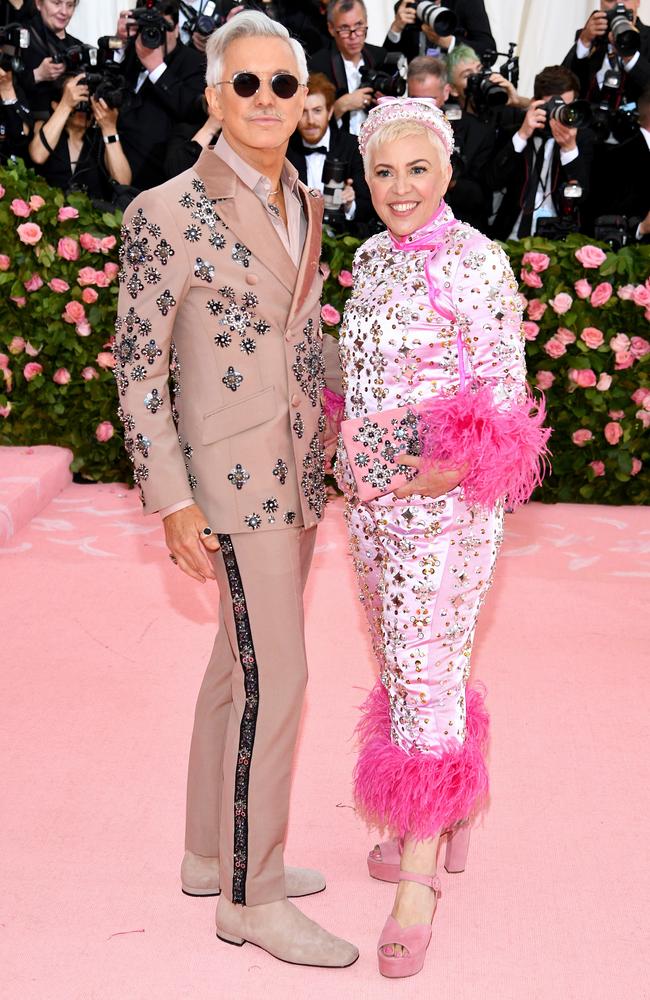 Baz Luhrmann and Catherine Martin. Picture: Dimitrios Kambouris/Getty Images for The Met Museum/Vogue