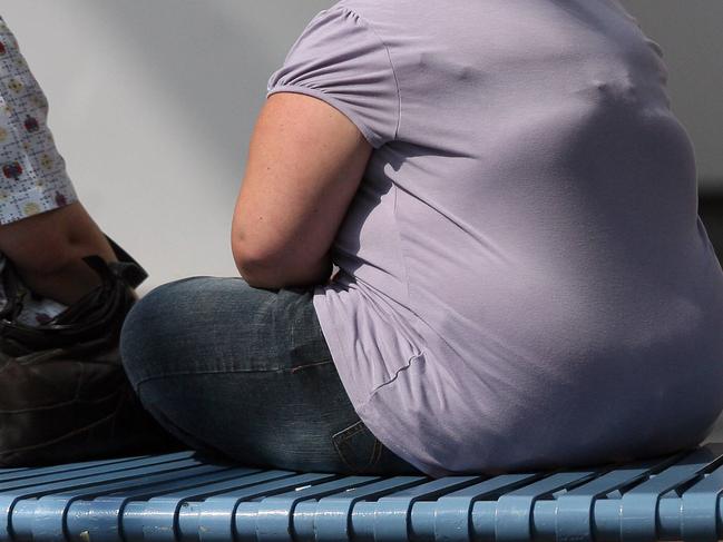 Statistics show Tasmanians are the fattest (obese) adults in Australia, generic picture of overweight people in Hobart