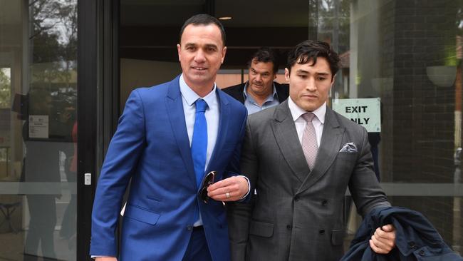 Australian musician Shannon Noll with notable lawyer Bryan Wrench. Picture: AAP Image/Dean Lewins