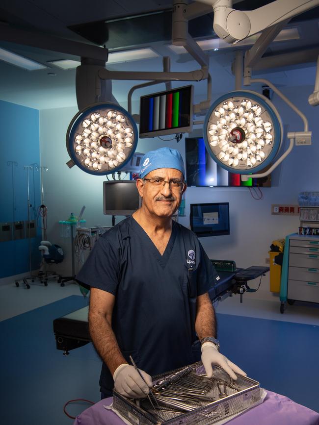 Surgeon Saleh Abbas At Epworth Hospital in Waurn Ponds. Picture: Brad Fleet