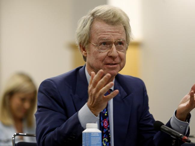SYDNEY, AUSTRALIA - NewsWire Photos AUGUST 7, 2024: AMP Head of Investment Strategy and Chief Economist Dr Shane Oliver answers questions at the  Senate Select Committee Inquiry into the Cost of Living.  Picture: NewsWire / John Appleyard