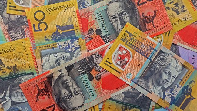 AUSTRALIA - NewsWire Photos - General view editorial generic stock photo of Australian cash money currency. Picture: NCA NewsWire / Nicholas Eagar