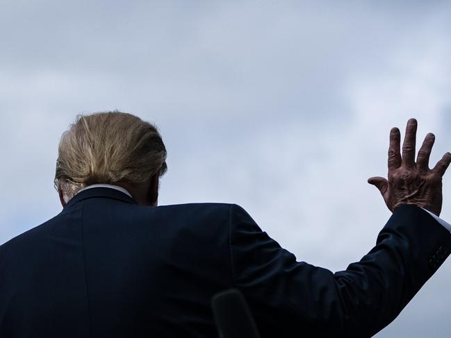 WASHINGTON, DC - JULY 10: President Donald J. Trump walks to board Marine One and depart from the South Lawn of the White House on Friday, July 10, 2020 in Washington, DC. (Photo by Jabin Botsford/The Washington Post via Getty Images)