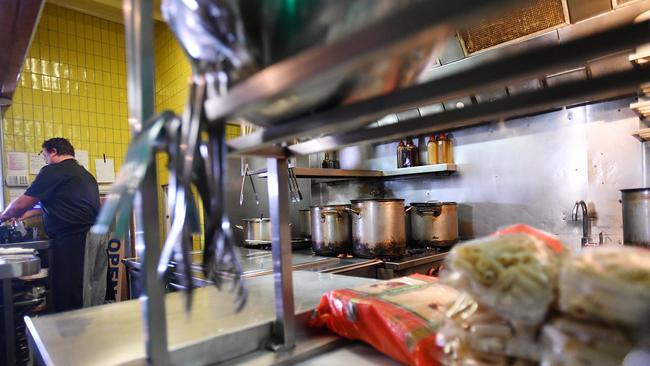 Restaurant owner Brenton Loughnan is seen at Amalfi in Adelaide. Picture: AAP