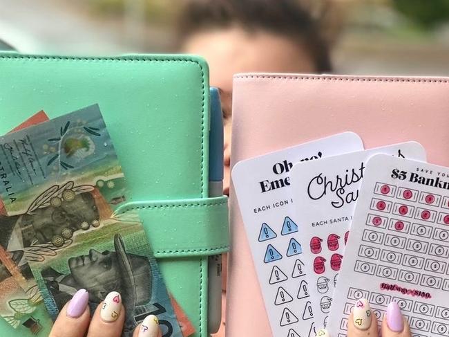 Nissa jumped onto the 'cash stuffing' trend after she and her husband realised they were unnecessarily spending thousands each year. Picture: Supplied